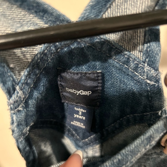 GAP Toddler Blue Denim Overalls - Picture 2 of 6